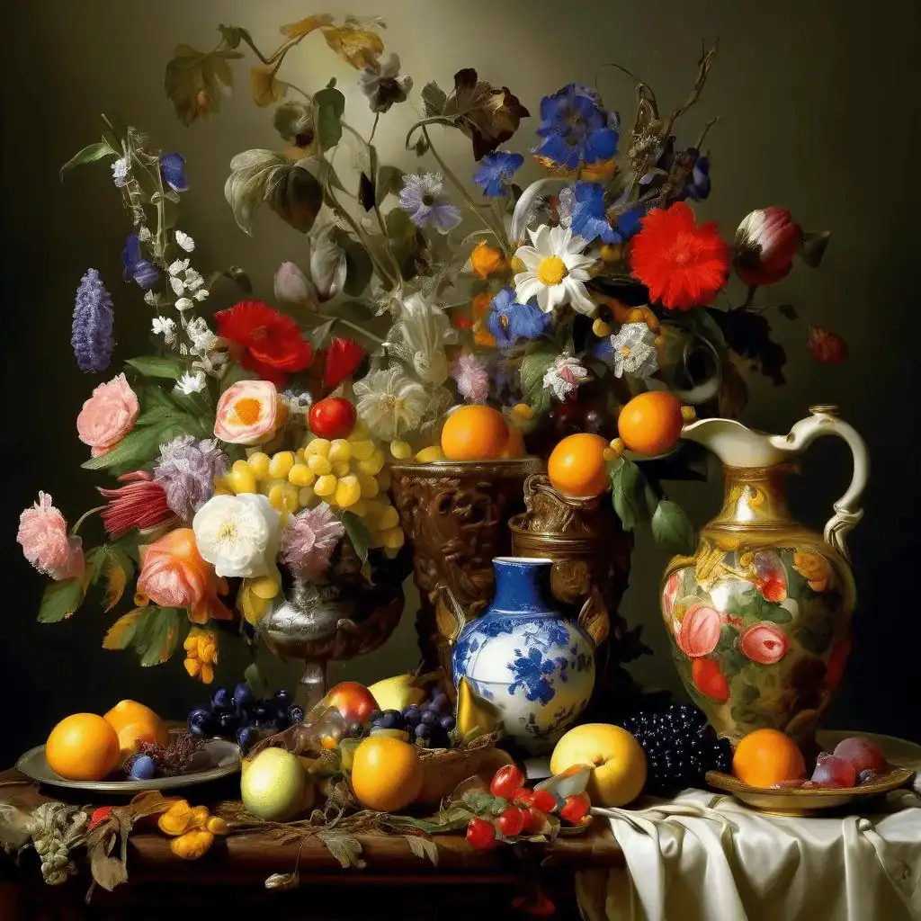 Still Life with Author’s Sculpture – Adalbert Erdeli
