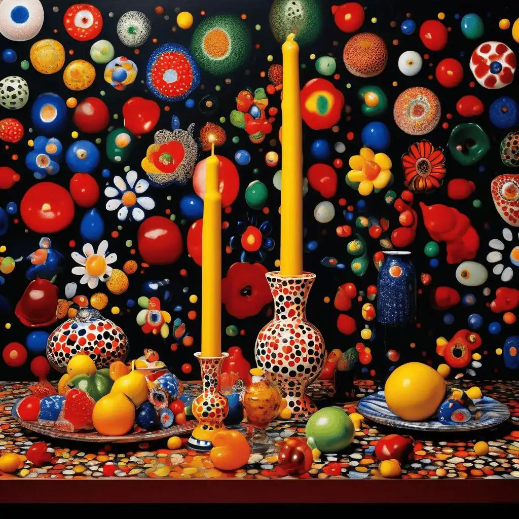 Still Life of Candlestick – Yayoi Kusama