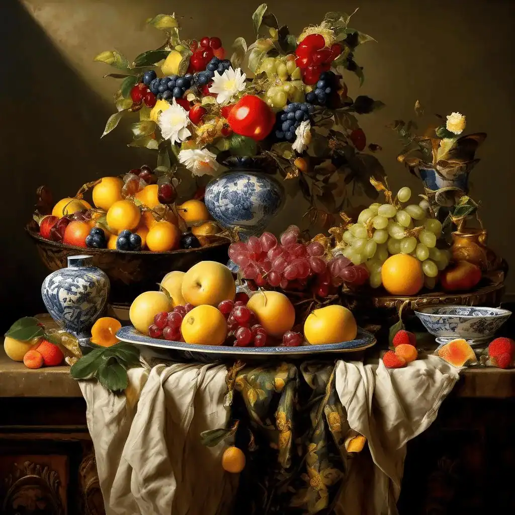 Still life with Fruit – George Bouzianis