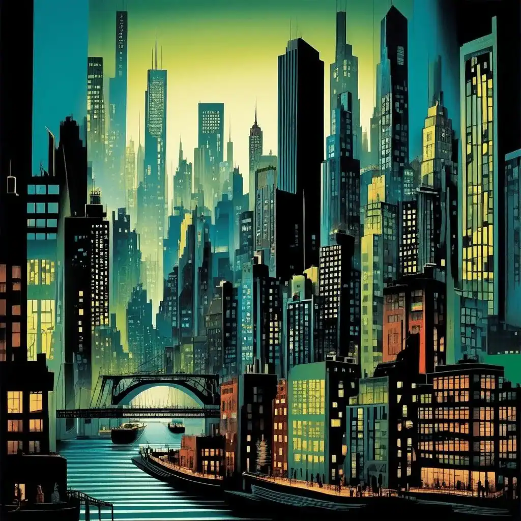 East River – Eyvind Earle