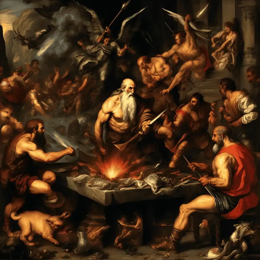 The Forge of Vulcan – Jacopo Bassano