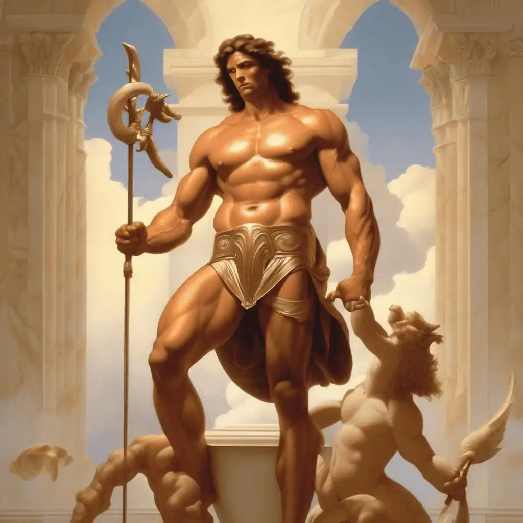 Hercules Protecting the Balance Between Pleasure and Virtue – David Ligare