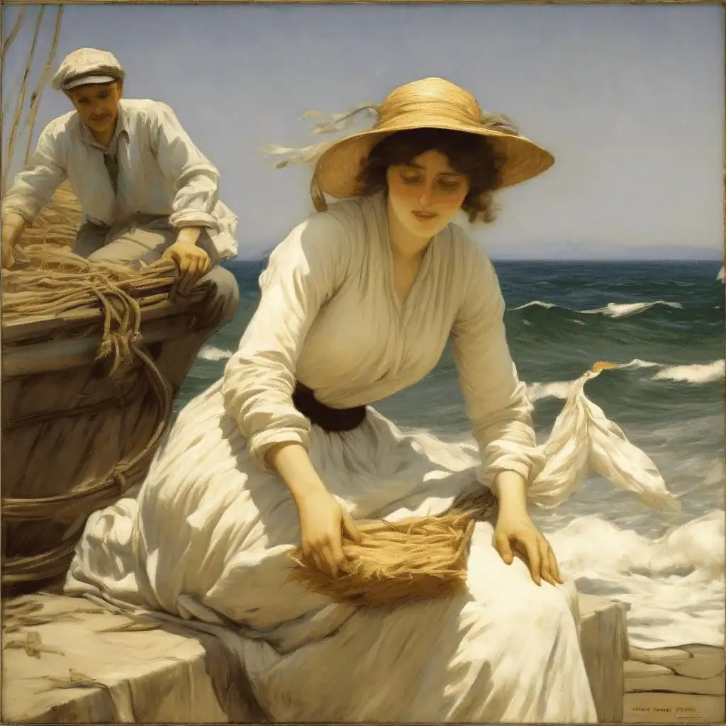 A Ligurian Gulf – Henry Herbert La Thangue